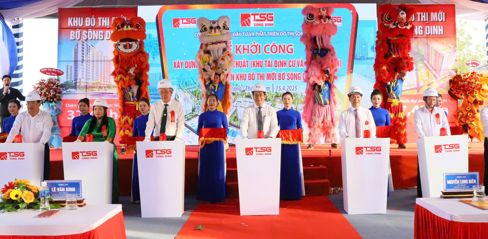 Lễ khởi công KĐTM Bờ sông Dinh, TP Phan Rang - Tháp Chàm